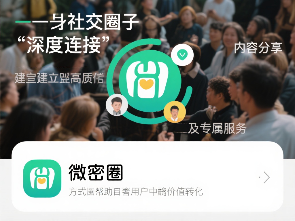 微密圈大致可以理解为一个“深度连接”的社